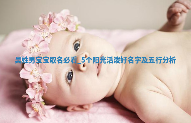 吴姓阳光活泼的男宝宝名字