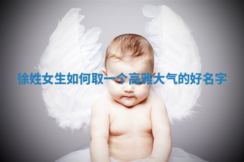 徐姓高雅大气的女生名字