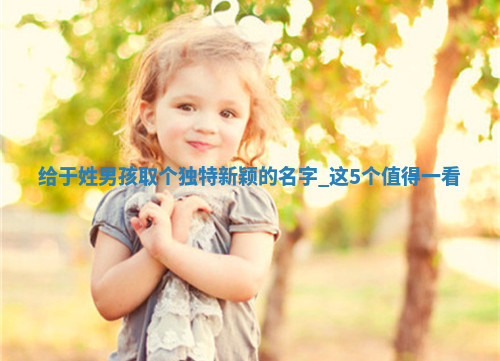 于姓独特新颖的男孩名字